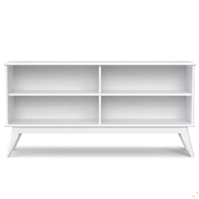 Bibliothèque basse Draper, Blanc