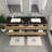 Kirker 83.5'' Double Bathroom Vanity with Acrylic Top-395259851