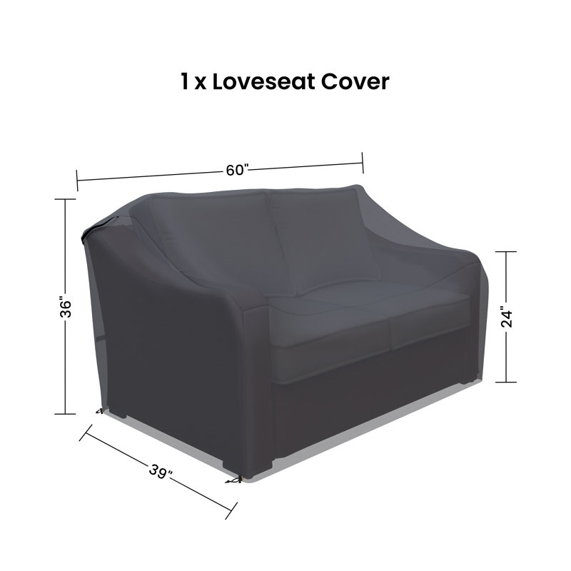 Danny Outdoor Patio Loveseat Cover