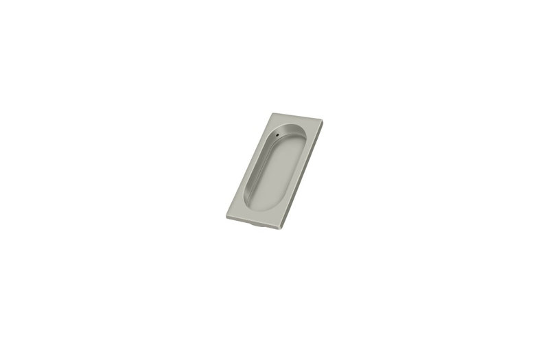 Recessed Pull, Brushed Nickel