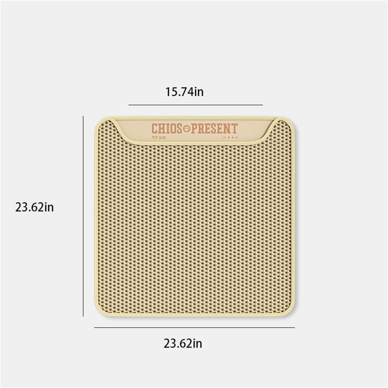 Plastic Litter Mat, 0.3" H x 23.62" W x 23.62" D