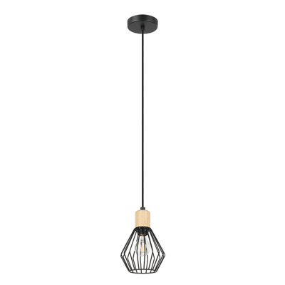 1 - Light Black Lantern Pendant