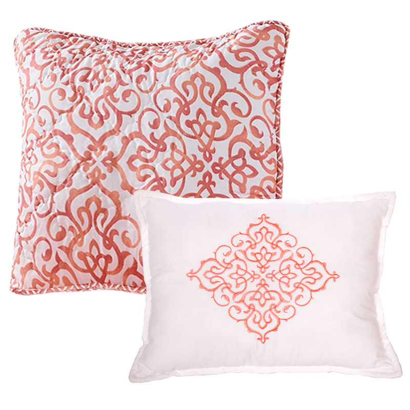 7 Piece Revington Printed Microfiber Quilts Set, Queen