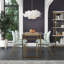 Metal Base Dining Table