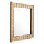 Mellot Square Brass Wall Mirror