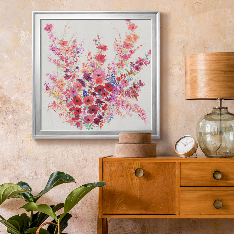 9_Fleurs sur une vigne, reproduction encadrée I-Premium - prête à être accrochée, H 34,5 po x l 34,5 po x P 1,5 po