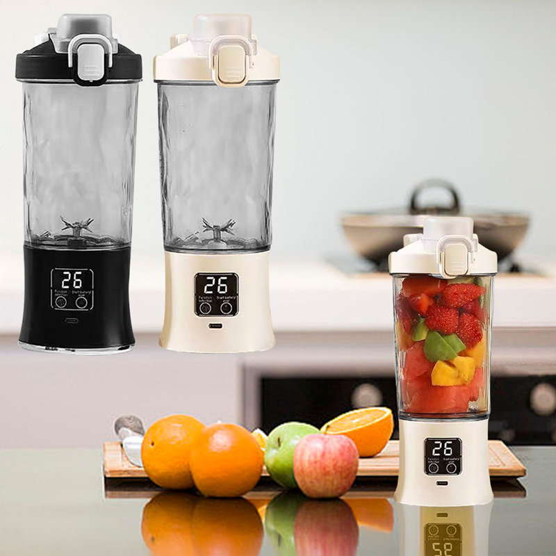 Tasse à jus portable Juicer Ice, Black and white