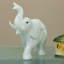 Alexandre Costa Royal White Elephant Calcite Statue