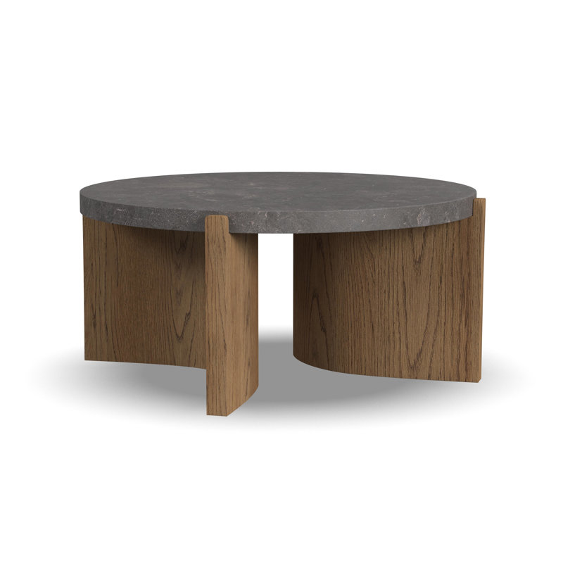 Solstice Round Coffee Table, Blue