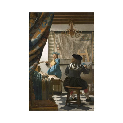 The Art Of Painting (Painter In His Studio), C.1665-66 by Johannes Vermeer - Wrapped Canvas Painting
