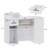 Modern Reception Desk with Open Shelving, Lockable Drawers and Built-In Power Outlets-1552152231