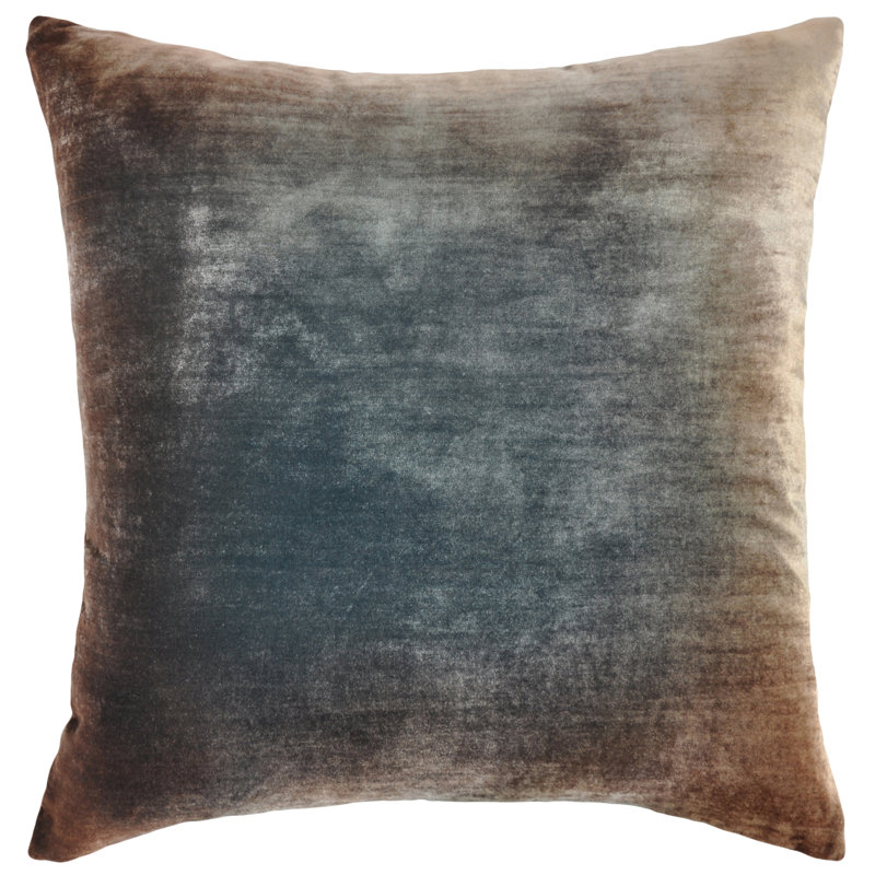 Square Pillow Cover & Insert, Gunmetal, Square 26"