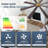 60 In. 8-plywood Double-sided Black and Walnut Blades Ceiling Fan With Remote Dc, Gold-713002702-713002698-713002696