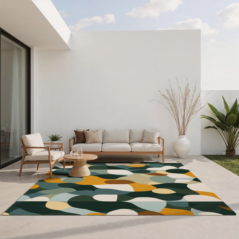 Tapis d'intérieur et d'extérieur à topographie carrelée, Rectangle 1 pi 6 po x 2 pi 6 po