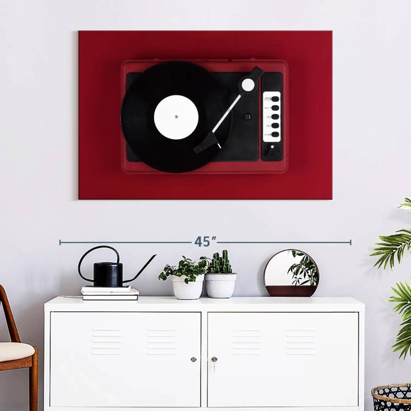 Abarca Red Turntable, 26" H x 39" W
