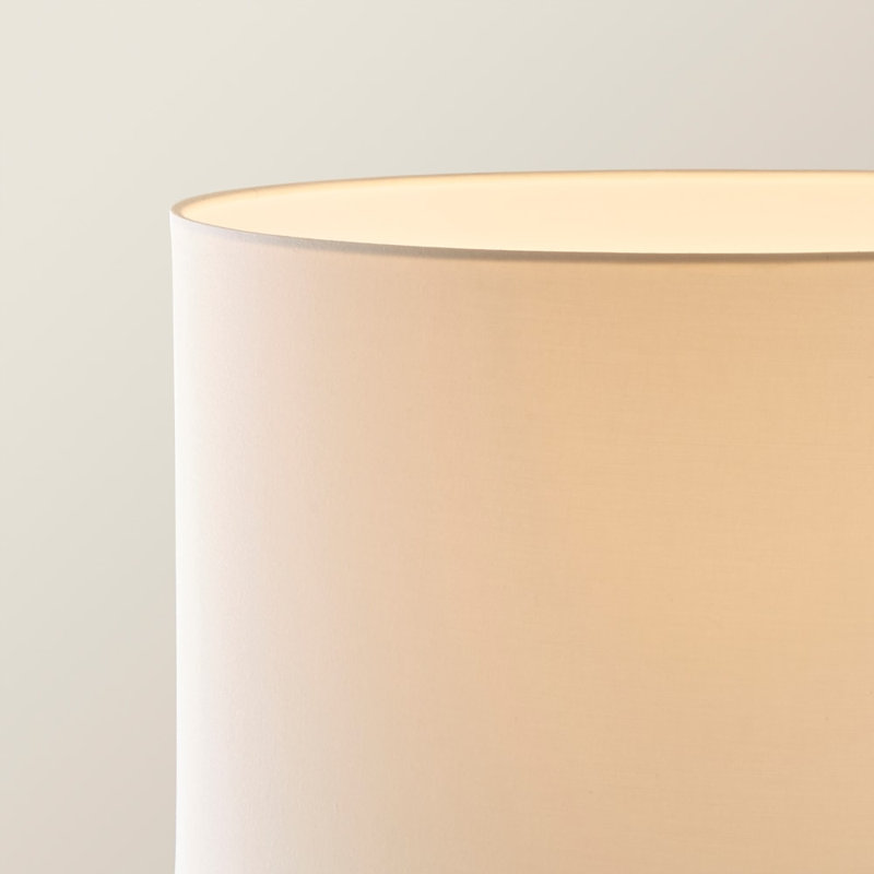Arialdo 157cm Traditional Floor Lamp, White, Matte White
