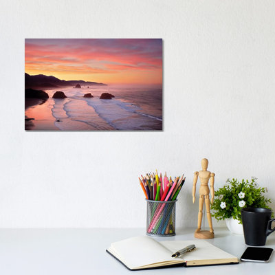 Cannon Beach Sunrise by Dennis Frates - Wrapped Canvas Gallery-Wrapped Canvas Giclée