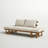 Jacqueline 83.46 " W Straight Acacia Solid Wood Patio Daybed with Cushions-1554791929-1556862259