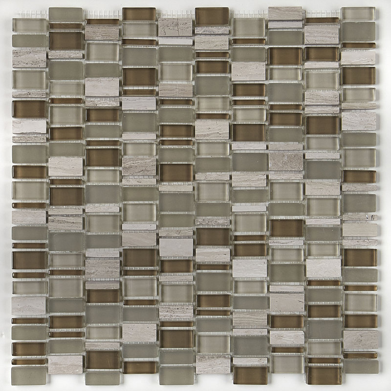 Carreau de mosaïque en verre 1 po x 1 po Clio Daltile, Héra