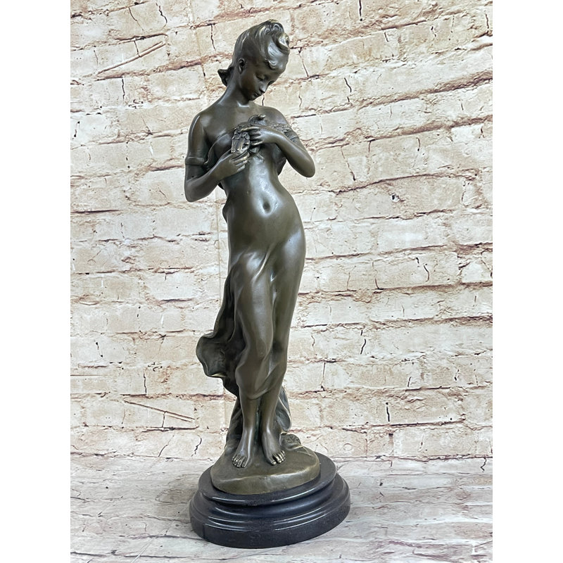 Figurine bronze femme Positano