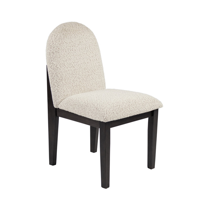 Chaise de salle à manger l 21,4 po, blanc / noir
