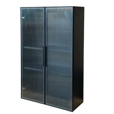Wall Mounted Bathroom Kitchen Storage Cabinet With Glass Door,Glass Kitchen Cabinet Wall Cabinet Wall Storage Cabinet Balcony Closet Bathroom Toilet  Wall Storage Cabinet