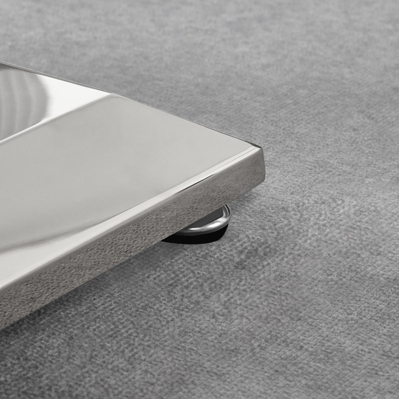 Glass Top Coffee Table, Silver