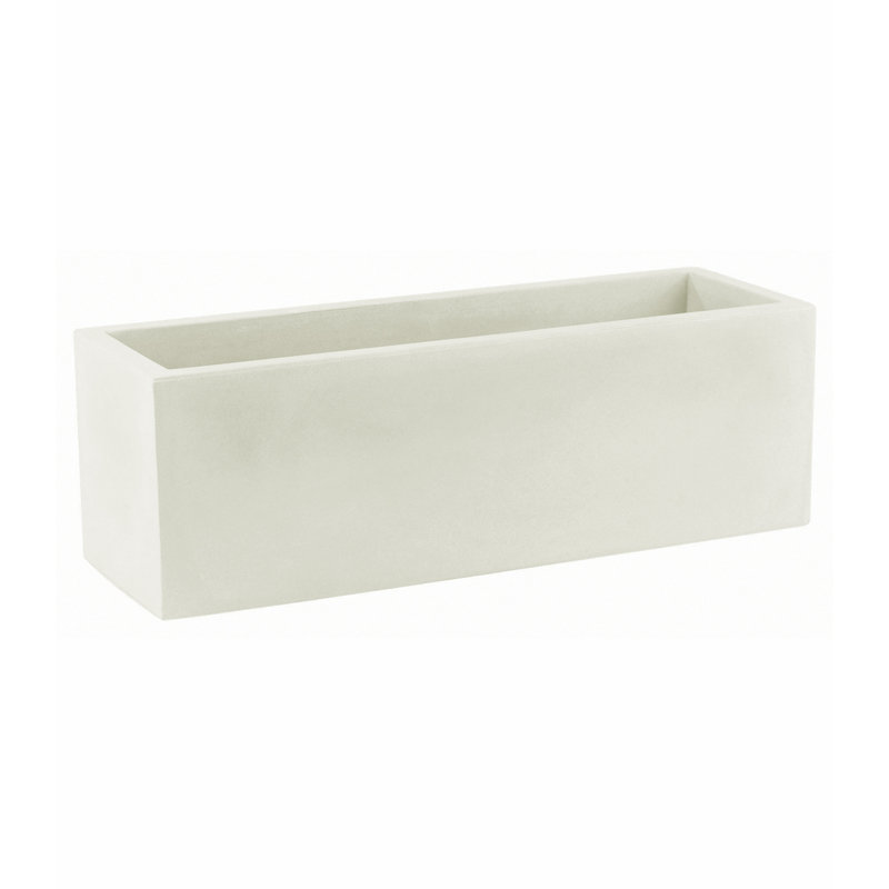 Jardinera Resin Planter Box, 5.5" H x 13.5" W x 5.5" D, Ice