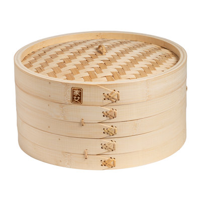 JOYCE CHEN Bamboo Steamer Basket with 12'' Diameter