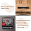 Horloge murale 12 po en bois rustique Boho Sunburst