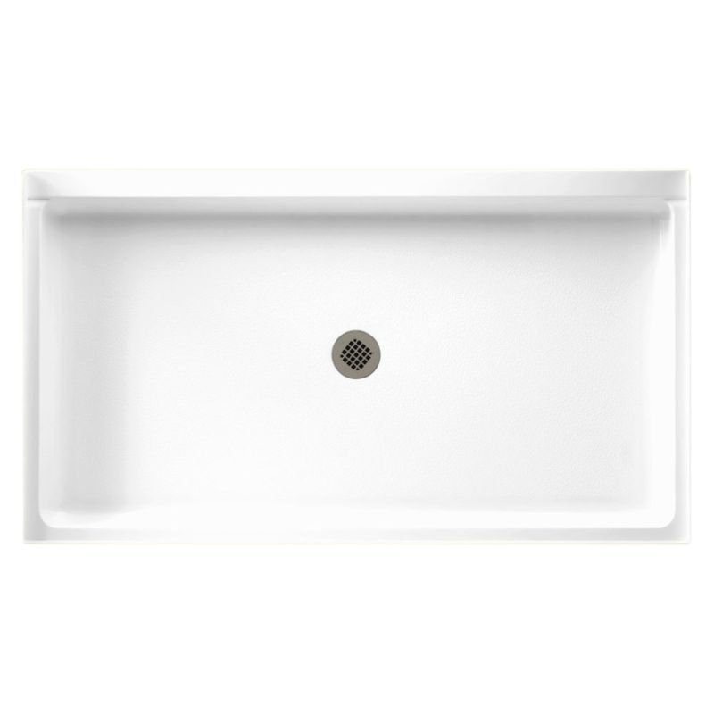 32'' W 60'' D Rectangular Single Shower Base, White