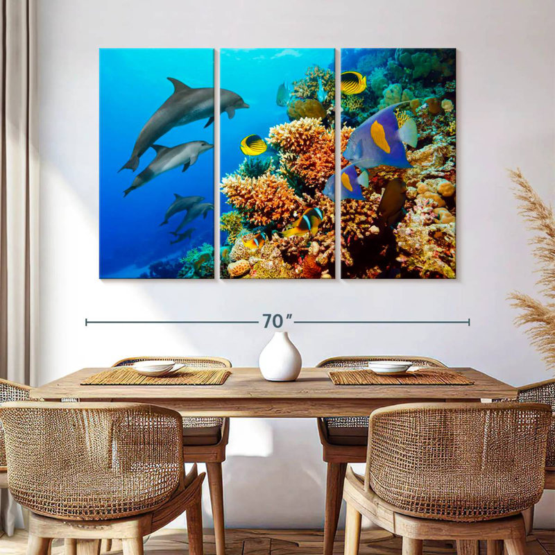 Brampt Reef Sea Life, 42" H x 65" W