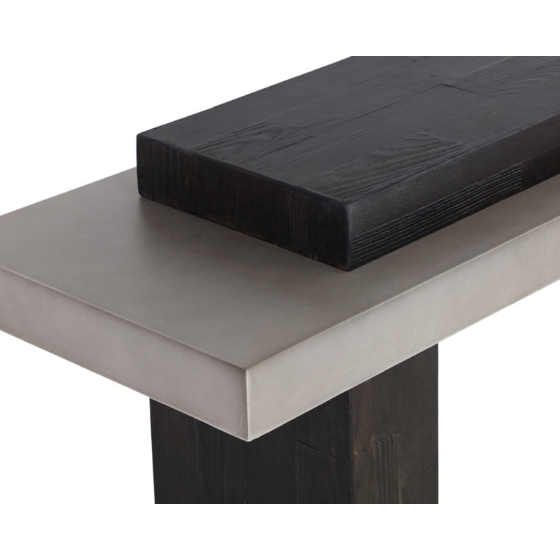 Console Herriot, Blanc / Brun foncé