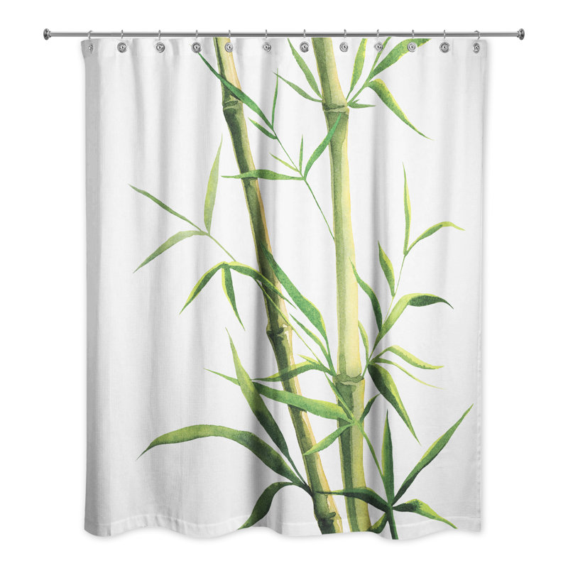 Rideau de douche simple Perine, Jaune