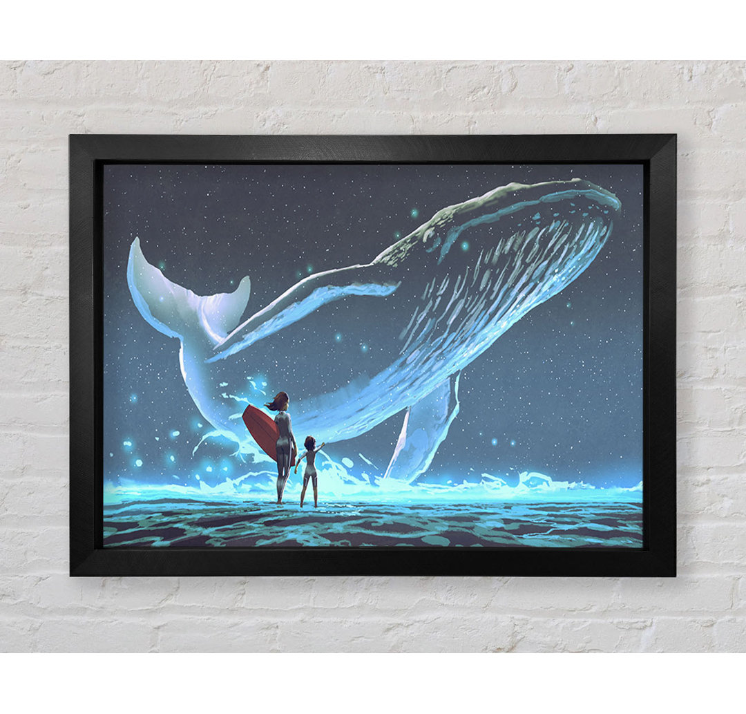 Spirit Whale Splash - Einzelner Bilderrahmen Kunstdrucke