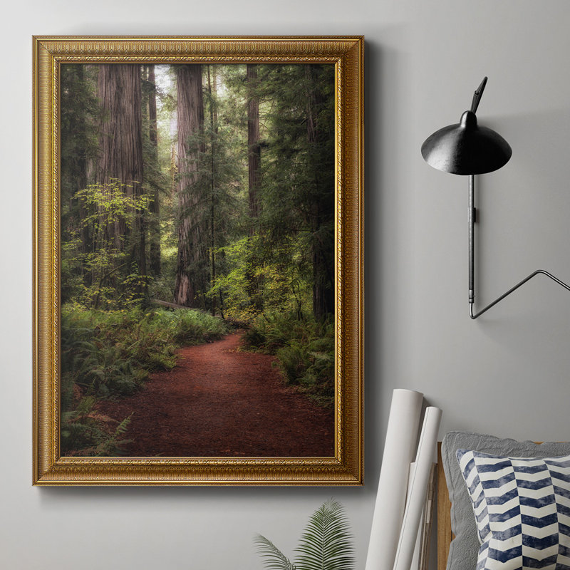 «Forest Path I», toile encadrée de qualité supérieure - prête à être accrochée, H 36 po x l 24 po x P 2,5 po