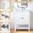 24'' White Modern Free-Standing Single Bathroom Vanity Set