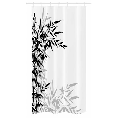 Floral Shower Curtain with Hooks Included