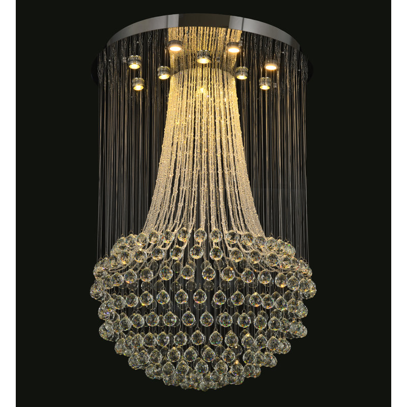 Lustre en chrome 12 lumières Helmy