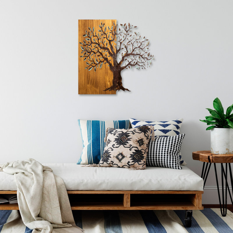 Handmade Wall Decor on Solid Wood