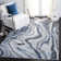 Mies Abstract Polypropylene Area Rug in Grey/Blue