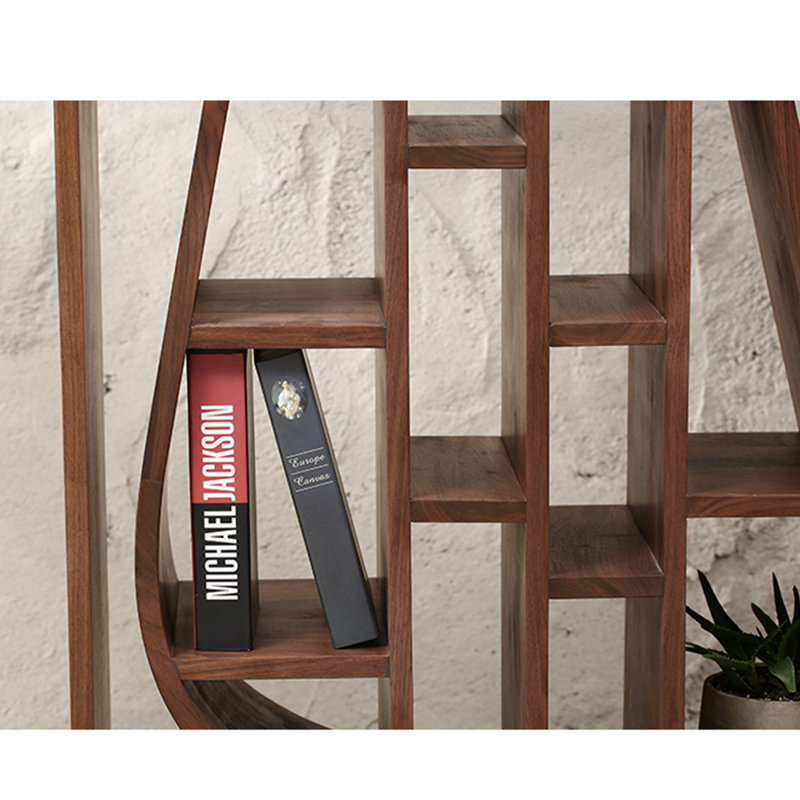 Chinese style all solid wood creative bookcase