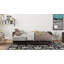 Chaise longue rembourrée convertible avec rangement