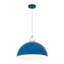 1-Light Simple Design Colorful Dome Pendant Light with Adjustable Height-127149932