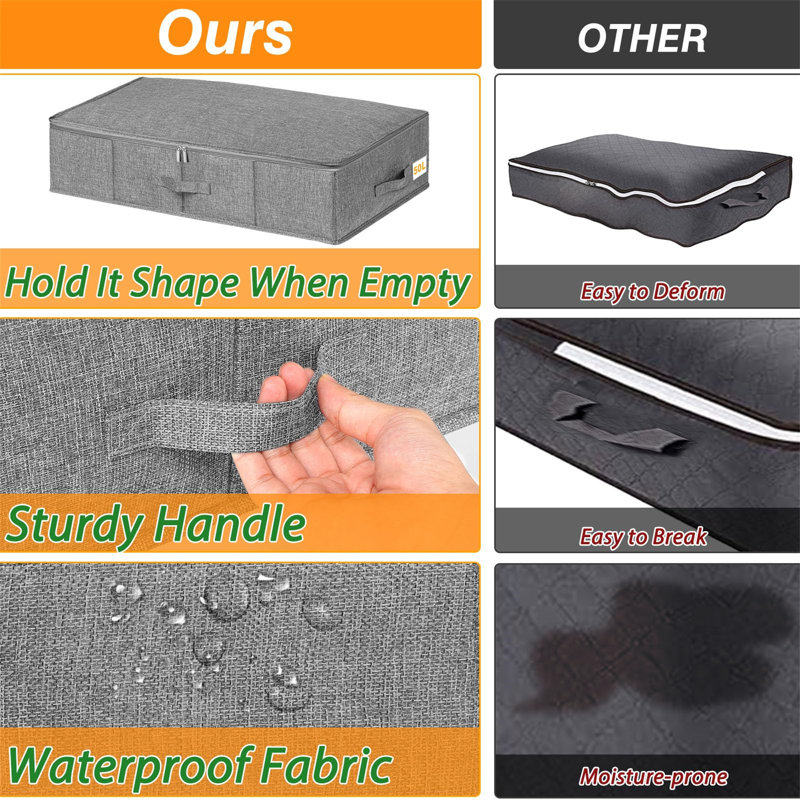 Ebern Designs Fabric Underbed Storage