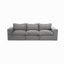 Upholstered Chenille Modular Sectional Sofa with Cushion Back– Fully Compressed, No Assembly Required-1404319052-1404319040