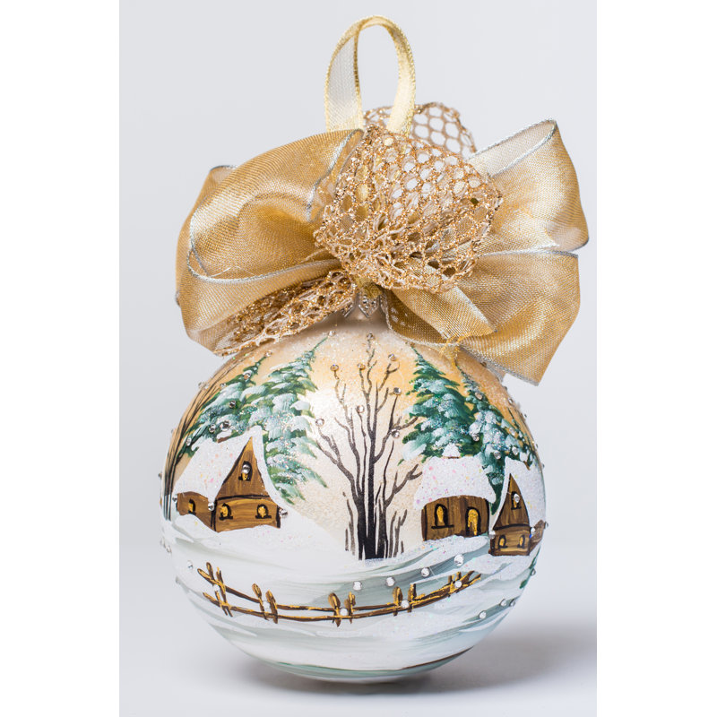 Ornement boule de noël froid de l’hiver