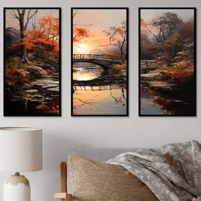 «Bridges Sunrise», ensemble de reproductions d'art mural
