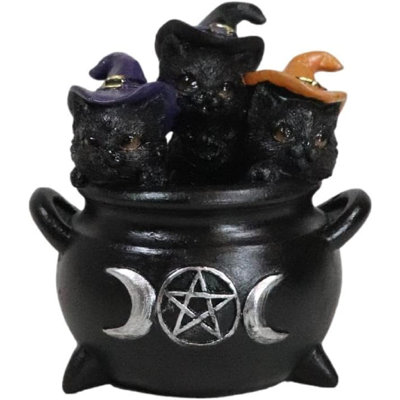 Figurine de trio de chapeaux de sorcière Jinge Wiccan