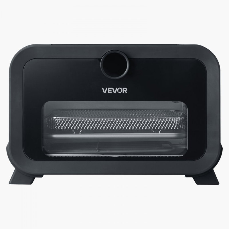 Pizza Oven, 8 Presets Electric Pizza Ovens Air Fry Combo, 12-Inch Indoor Pizza Maker Smart Knob Control , 750°F Max Temp, IPX4 Waterproof Countertop Pizza Cooker w/Pizza Stone,Fry Basket